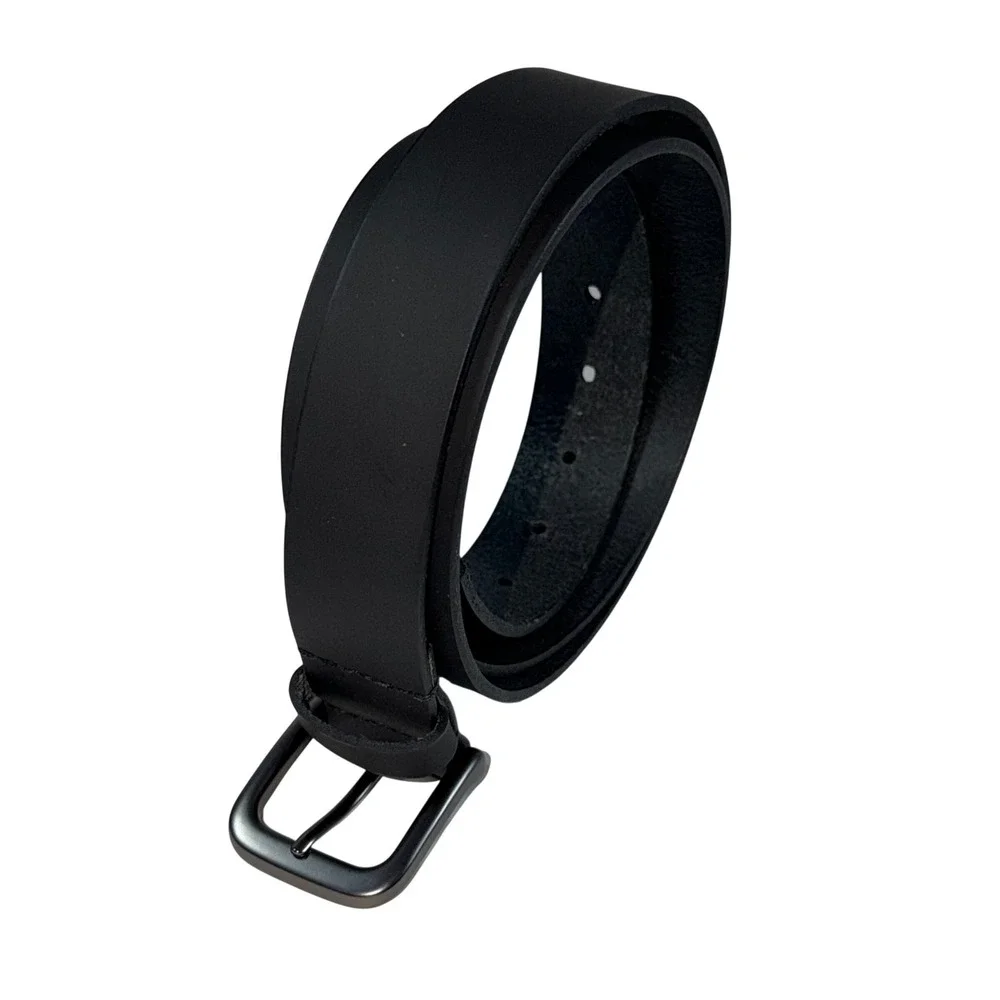 Timberland Mens Black Eco-Conscious Better Leather Belt Size 48 Assembled in USA